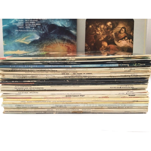 28 - A collection of classical music LPs.