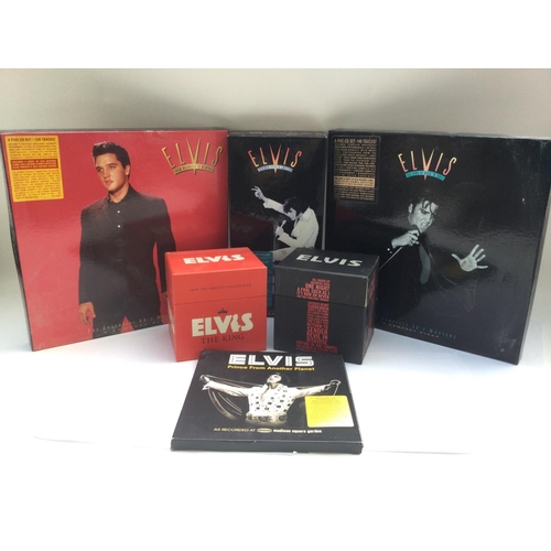 332 - Six Elvis Presley multi CD box sets comprising 'The King', '18 UK No1s' and others.