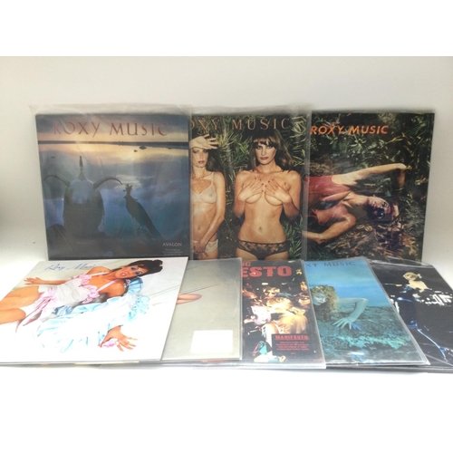 353 - Eight Roxy Music LPs comprising half speed mastered 180g vinyl pressings of the self titled debut LP... 