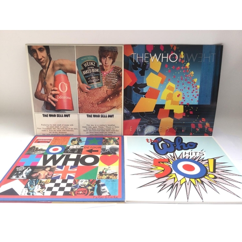 371 - Four LPs by The Who comprising 180g pressings of 'The Whom Sell Out', 'Hero', '50 Hits' and 'Endless... 