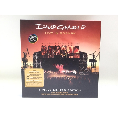 375 - A limited edition David Gilmour 'Live In Gdansk' 5LP box set complete with inserts.