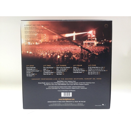 375 - A limited edition David Gilmour 'Live In Gdansk' 5LP box set complete with inserts.