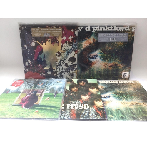 381 - Five Pink Floyd LPs comprising two record store day exclusive pressings of Piper At The Gates Of Daw... 