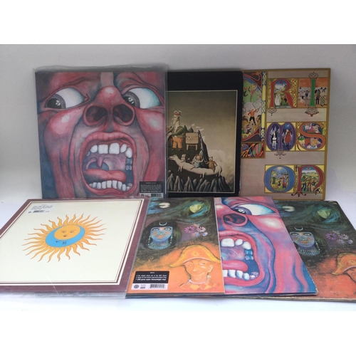 383 - Seven King Crimson LPs comprising remastered 200g pressings of 'In The Court Of The Crimson King', '... 
