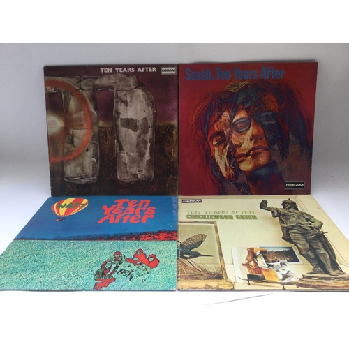 396 - Four Ten Years After LPs comprising first and early pressings of 'Ssssh', 'Cricklewood Green', 'Ston... 