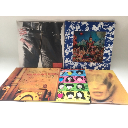 406 - Five Rolling Stones albums comprising a limited edition numbered 'Their Satanic Majesties Request' d... 
