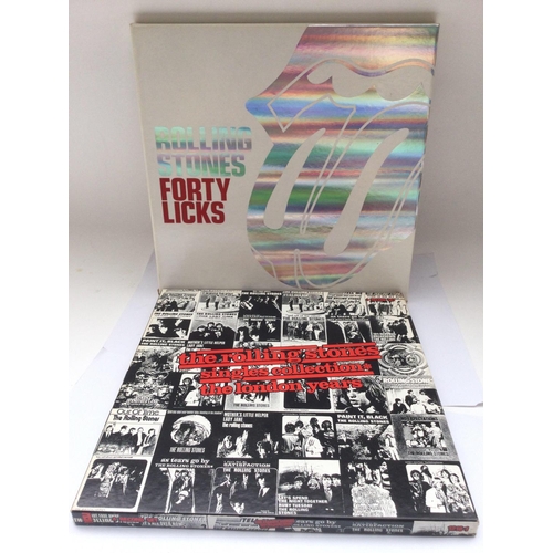 408 - Two Rolling Stones box sets comprising a 4LP 'The London Years' and 2CD 'Forty Licks' complete with ... 