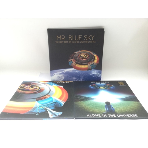 416 - Three ELO LPs pressed on 180g vinyl comprising 'Mr Blue Sky - The Very Best Of ELO', 'Out Of The Blu... 