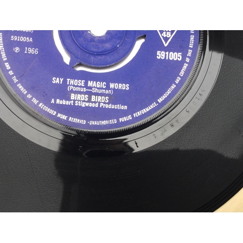 5 - A rare 1966 first UK pressing garage rock 7inch single of 'Say Those Magic Words' by Birds Birds on ... 