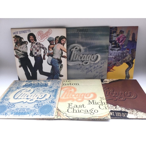 79 - Six LPs by Chicago including a Quadrophonic pressing of 'Chicago II'.