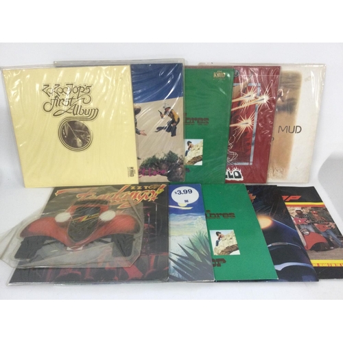 808 - A collection of ZZ Top LPs and 12