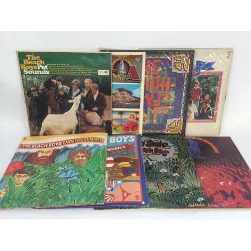 814 - Eight Beach Boys LPs including 'Pet Sounds', 'Smiley Smile' and others.