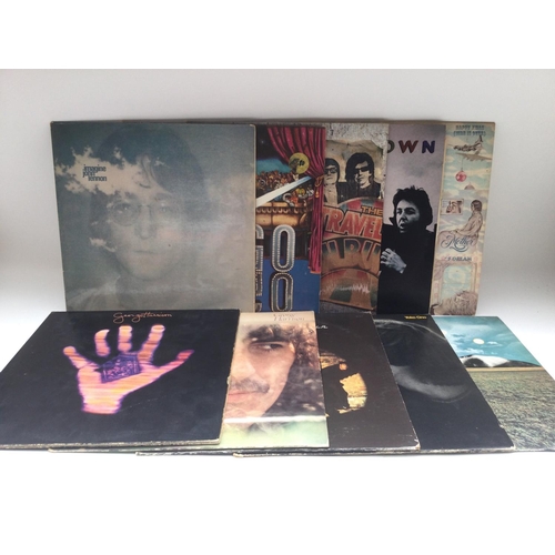 82 - Ten solo Beatles LPs including 'Living In The Material World', 'Mind Games', 'London Town' and other... 