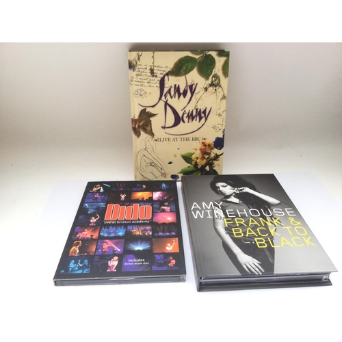 89 - Three CD box sets by Ami Winehouse, Sandy Denny and Dido.