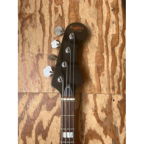 967 - A 1965 Wem Sapphire Bass Guitar in all original condition with original wooden down thumb rest. Some... 