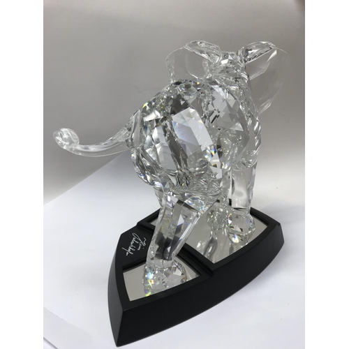 1046 - A very large cased Swarovski limited edition 2006 Elephant 01635/10000, with stand and Certificate o... 