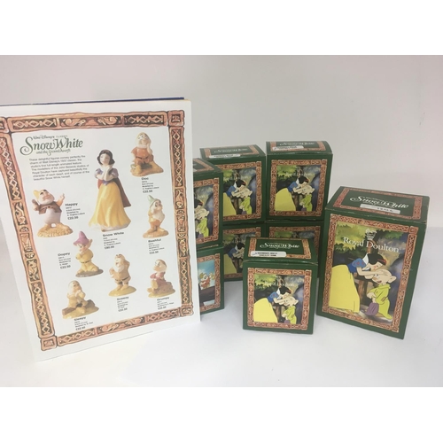 1055 - A Royal Doulton set Walt Disney classic Snow White and the Seven Dwarfs all in boxes.