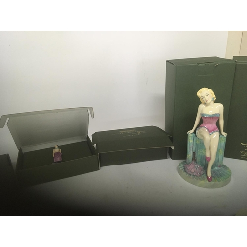 1058 - A boxed Kevin Francis Marylyn Monroe limited edition figure and other boxed Peggy Davies Art Deco de... 