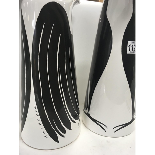 1128 - A pair of Pascal Mourgue designed âLes Oiseauxâ vases, Approx height 34cm. Shipping category D