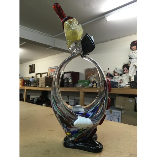 1137 - A Murano glass clown in the form of a vase