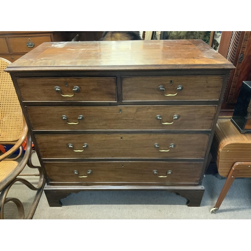 1315 - A Victorian Mahogany chest of drawers 2 over 3 109cm x 105cm x 54cm