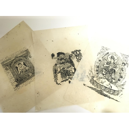 1437 - An interesting collection stencils, Indian and Chinese examples. Postage category C