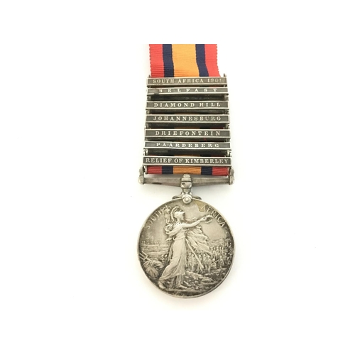 1574 - A Medal Group with The Second Boer War & WW1 medals presented to Pte H.Lodge. Essex Reg including a ... 