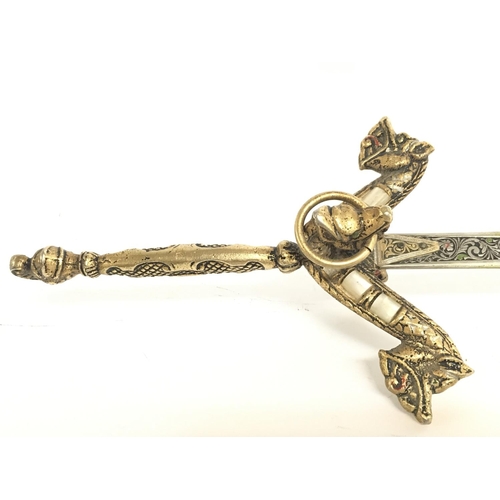 1585 - A Spanish dress sword by Robert. Approximately 85cm in total length. This lot cannot be posted