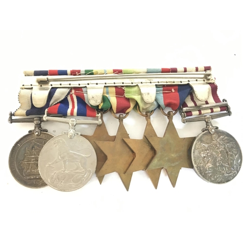 1602 - A group of WW2 Navy medals awarded to JX.127678 J.T.ROBINSON.PO.H.M.S.KEDAH. Medals consist of a gen... 