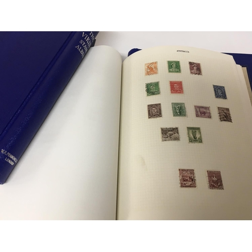 1678 - Seven blue The Viking stamp albums containing well presented used world stamps mostly from 1930 to l... 