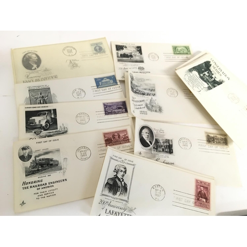 1695 - A box containing 1950s American first day covers