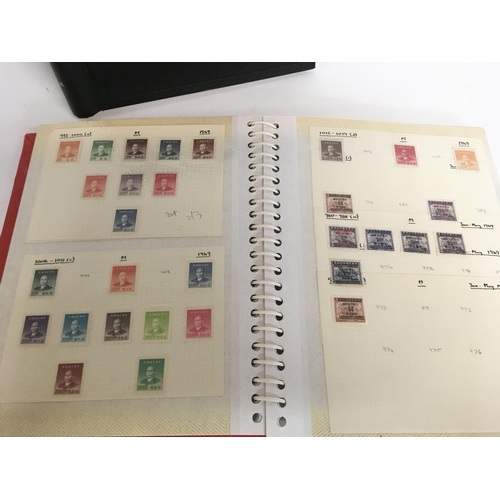 1697 - Two stamp albums including an album consisting of 20th century Chinese stamps and an album of world ... 