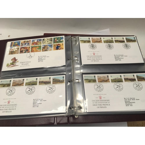 1712 - An extensive collection of great Britain first day covers, many with special hand stamps, housed in ... 