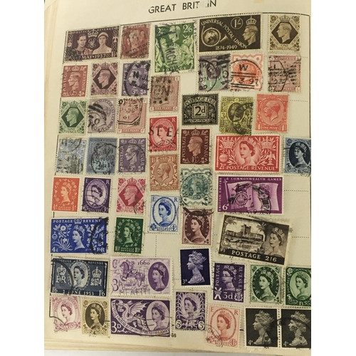 1747 - A stamp stock book containing world stamps.