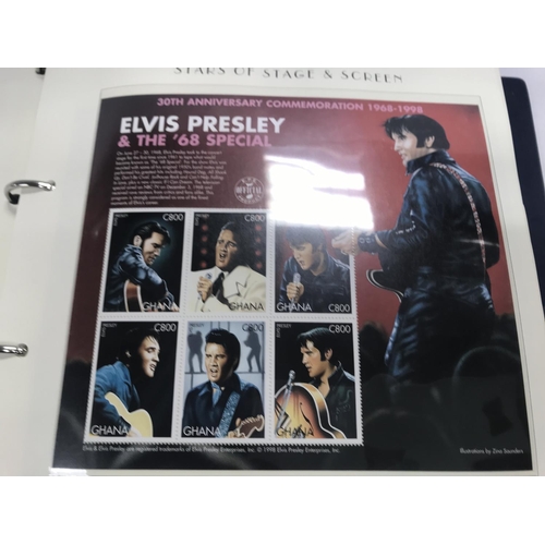 1748 - A collection of world stamps together with Elvis first day issue .