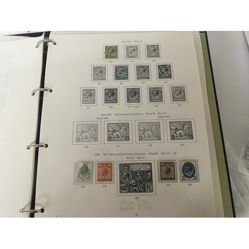 1753 - Two albums containing British stamps from Queen Victoria to Elizabeth II used and unused lots of gap... 