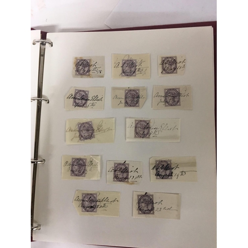 1753 - Two albums containing British stamps from Queen Victoria to Elizabeth II used and unused lots of gap... 