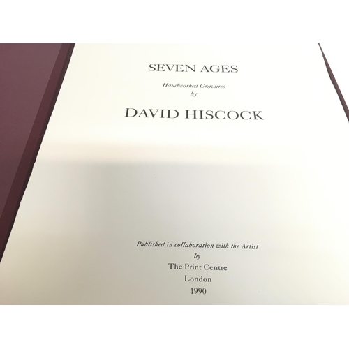 1836 - Seven Ages by David Hiscock, The Print Centre London 1990. Limited edition to 50 signed and numbered... 