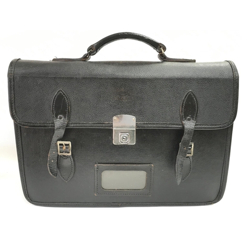 1891 - Government civil service issue leather briefcases, one by Cheney. Postage category C