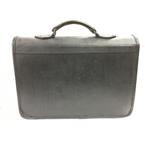 1891 - Government civil service issue leather briefcases, one by Cheney. Postage category C