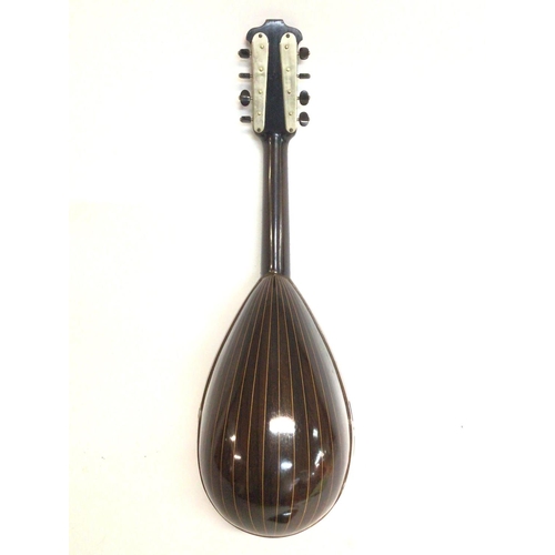 1913 - A cased Gav Giovanni De Meglio E Figlio Neapolitan mandolin dated 1898. Approximately 60cm long Post... 