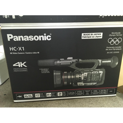 1917 - A boxed Panasonic HC-X1 4K video camera. Postage category C