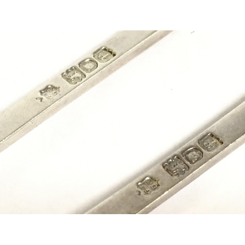 763 - A silver hallmarked fish knife and fork, postage category a