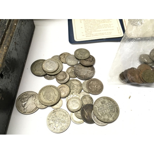 770 - A large collection of circulated coinage the majority UK including approximately 160g worth of pre 1... 