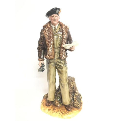 903 - A Royal Doulton limited edition porcelain figure, Field Marshall Montgomery. HN3405. 30cm tall appro... 