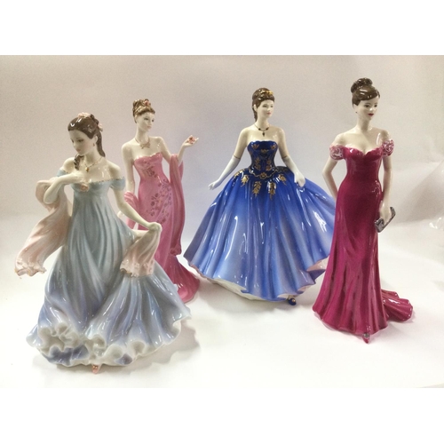 927 - Four Doulton lady figures.