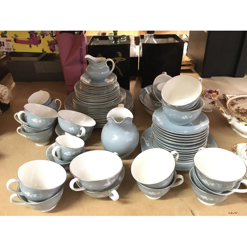 936 - A Royal Doulton Reflection tea set including cups, saucers, plates etc. This lot cannot be posted