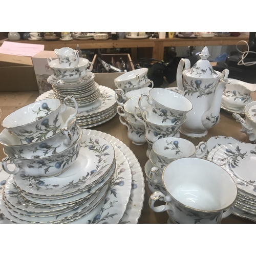 996 - A Royal Albert Brigadoon dinner/ tea set including tureens serving dishes dinner plates cups saucers... 