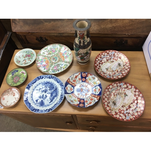 837 - A collection of oriental ceramic including Imari etc.