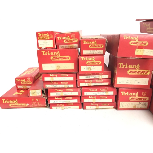 A Collection of Boxed Tri-Ang 00 Gauge. Including a Station Set. Wagons ...